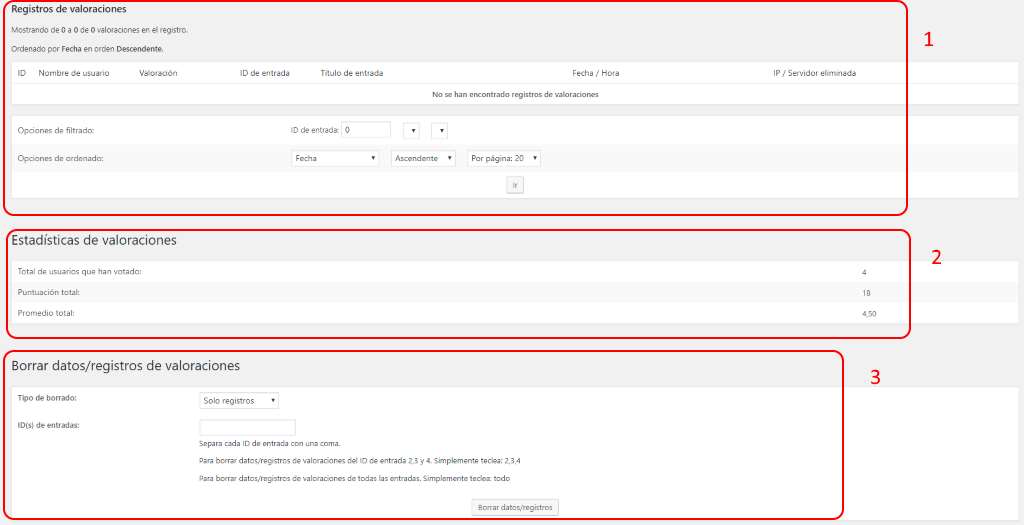Wp-Postrating Tutorial Configuracion